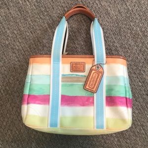 Authentic coach watercolor purse